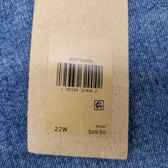 Levi's Premium Wedgie Straight Jeans Womens Denim Wash High Rise 22W - Picture 6 of 10